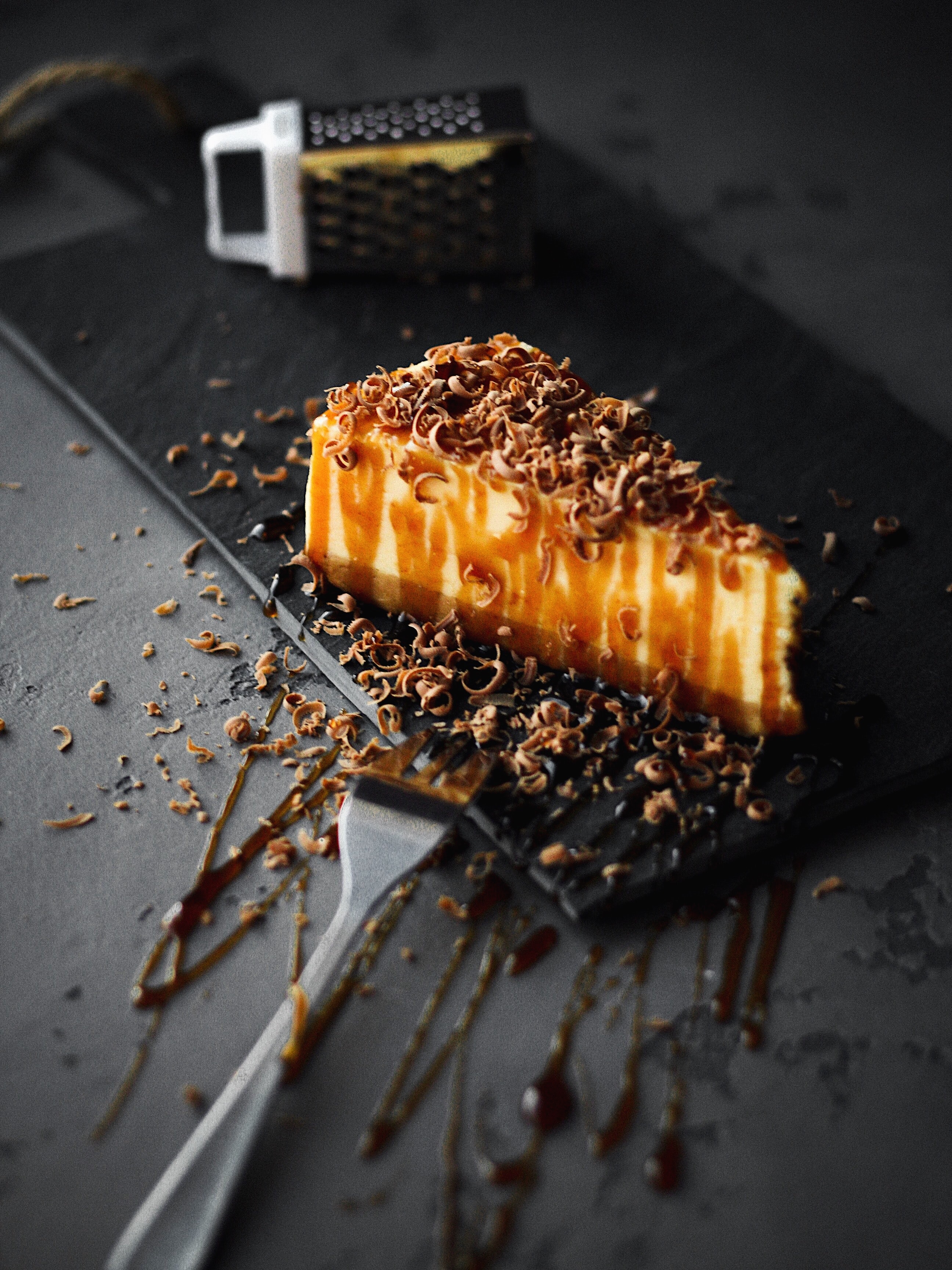 Gâteau fromage et caramel